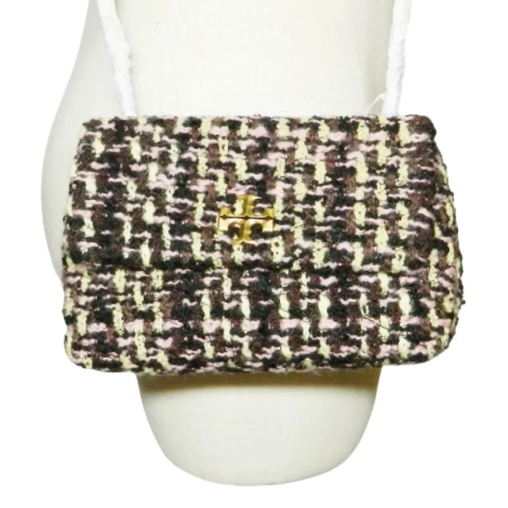 Tory Burch $548 152344 Kira Tweed Small Convertible Multi Shoulder Bag NWT!